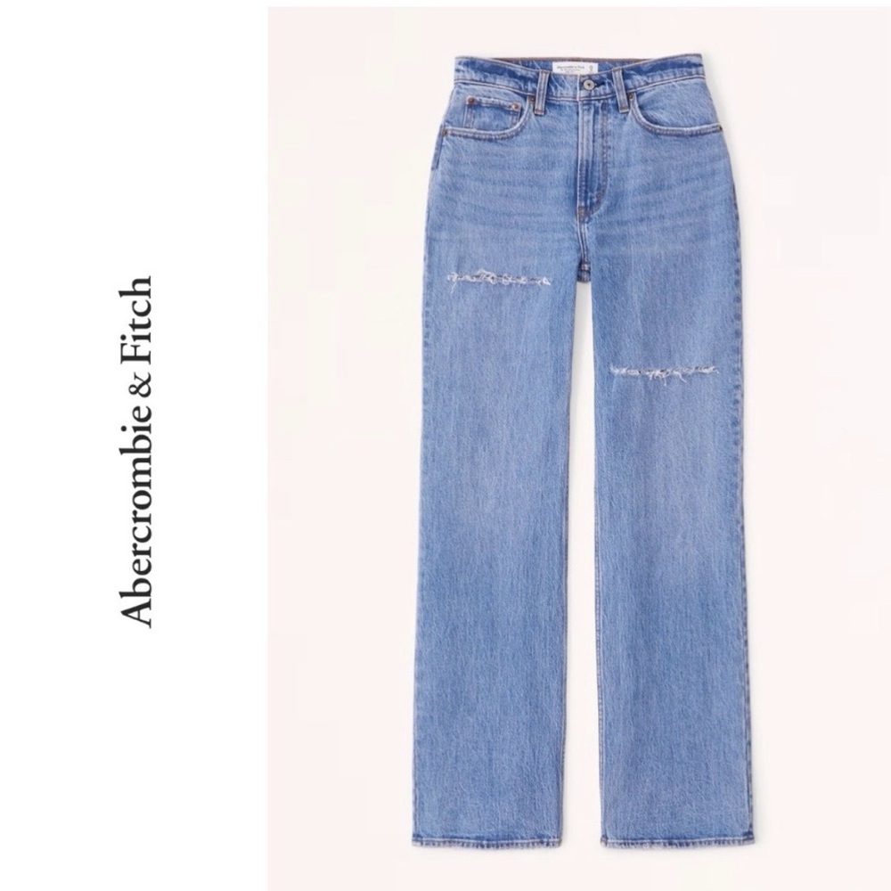 Abercrombie & Fitch Curve Love 90’s Relaxed High-Rise Jeans
